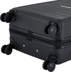French Connection St. Martin Carry-On Luggage with Cup Holder/USB Ports, Black