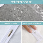 Garment Bags for Hanging Clothes, 6 PCs All Clear Garment Bag, Plastic Dustproof Suit Bag, Coat Protector Zippered Garment Covers for Closet Storage and Travel - 24'' x 48''/6 Pack