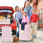 Hardshell Luggage Sets 4Pc with TSA Lock ABS Suitcase Hardshell Luggage Set