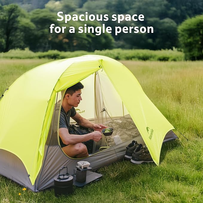 Naturehike Star Trail Ultralight Backpacking Tent, 2.3lb One Person Tent, 2.76 lb 2 Person Tents for Camping