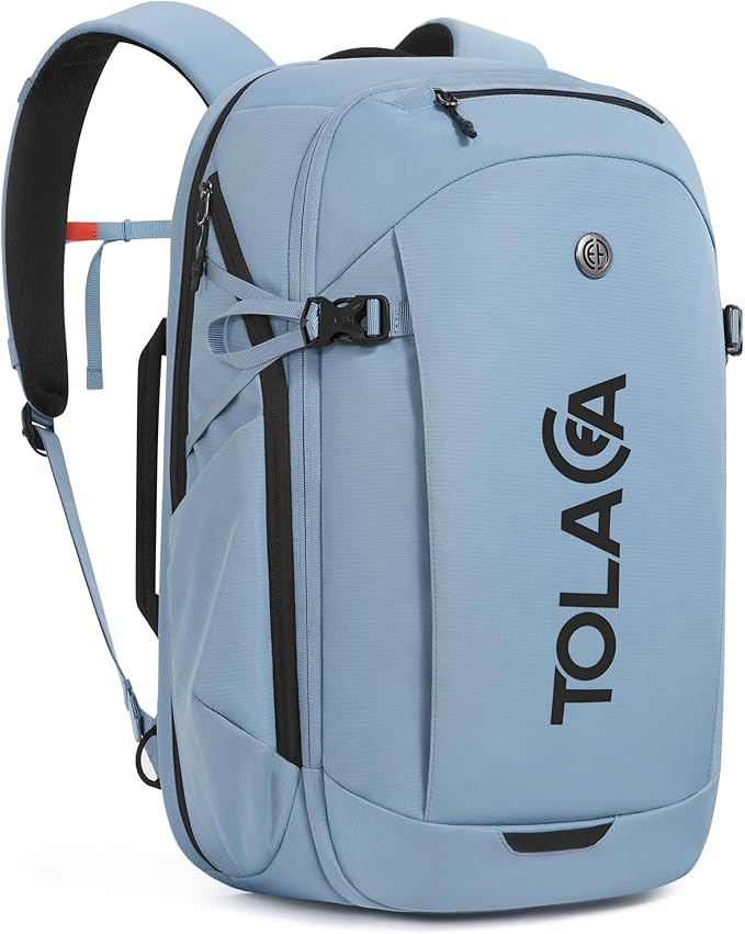 Tolaccea Travel Laptop Backpack 32L, TSA Friendly Flight Approved Computer Work Business Bag, Water-resistant Carry on Luggage, Durable Casual Daypack College Rucksack for Men Women