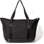 Baggallini Carryall Expandable Lightweight Travel Tote 22" Packable Folding Compact Nylon Washable Weekender w/Luggage Sleeve