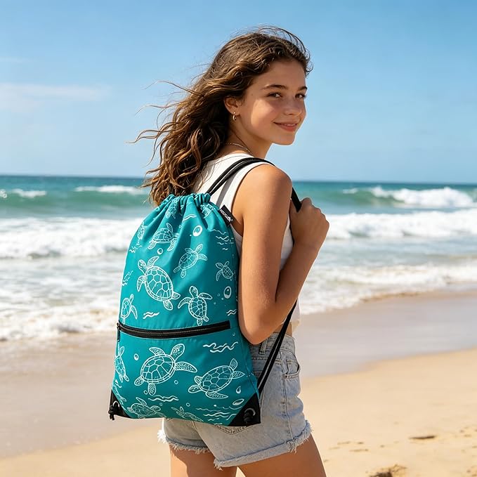 HOLYLUCK Drawstring Backpack Bag Sport Gym Sackpack