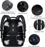 VECKUSON 18.4 Laptop Backpack for Men, 55L Extra Large Gaming Laptops Backpack,TSA Friendly Flight Approved and RFID Anti-Theft Pocket