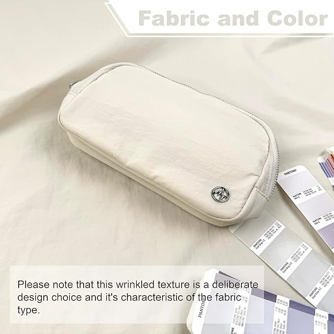Pander Belt Bag for Women, Fashion Waist Packs, Crossbody Bags with Adjustable Strap (White Opal).