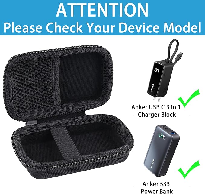 khanka Hard Travel Case Replacement for Anker 533 Power Bank/Anker Nano Power Bank,10000mAh Portable Charger (PD 30W max. Leistung),Case Only