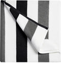 Bornbay Cotton Oversized Beach Towel - Extra Large 40"X70" Plush Thick Mens Beach Towels, XL Fluffy Stripe Pool Towels Charcoal Gray Swimming Towel for Adults Mens Women