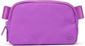 Pander Two Way Zipper Fanny Pack Nylon Everywhere Belt Bag for Women, Water Repellent Waist Packs, Crossbody Bags with Adjustable Strap (Violet).