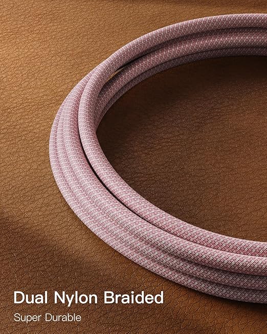 CONMDEX Type C Cable [2ft, 2-Pack] 10Gbps USB 3.1 Gen 2 USB A to USB C Data Transfer Cord, Short 3A Fast Charging Android Auto CarPlay USB C Cable for iPhone 17 16 Pro Max Samsung Galaxy S25, Red
