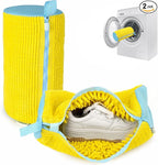 Shoe Washing Machine Bag - Set of 2 Shoe Bags, 360° Deep Clean Shoes Laundry, Reusable Shoe Bag for Washer, Sneaker washing machine bags, Yellow