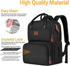 MATEIN Work Backpack for Women, Insulated Cooler Backpacks with Lunch Box, 15.6 Inch Laptop Backpack with Lunch Compartment Reusable Water Resistant Food Bag for College Camping Picnics Womens Gifts