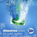 Tide PODS laundry detergent pacs, 3-in-1 Stain Remover, Odor Fighter, Color Protector, 57 Count, HE compatible, Clean Breeze Scent