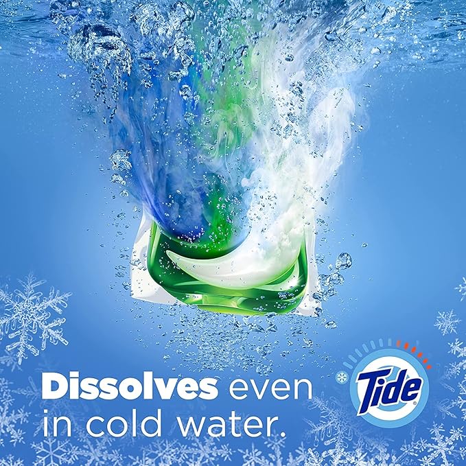 Tide Pods Laundry Detergent, Clean Breeze, 57 Pacs Capsules, 46 Ounce (Pack of 2)