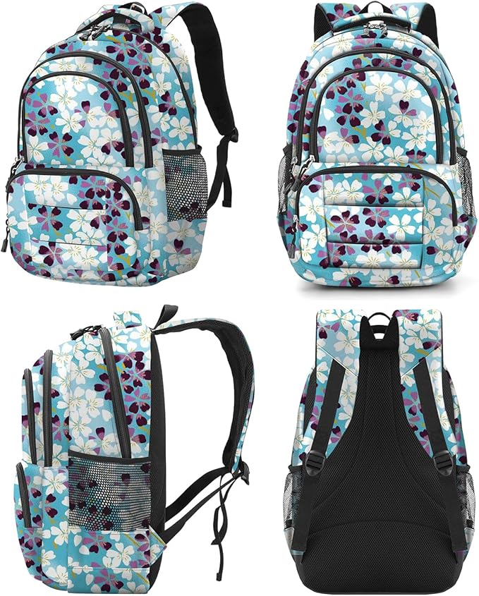 rickyh style School Backpack Travel Bag for Men & Women Lightweight College Back Pack with Laptop Compartmen