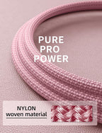 USBC Cable 10FT, 2Pack Long USBC Fast Charging Cable, Nylon Braided USB C to USB C iPhone Charger Cord Compatible with iPhone 17/16/15/Pro Max/Plus/Samsung Galaxy S23/LG and More-Pink