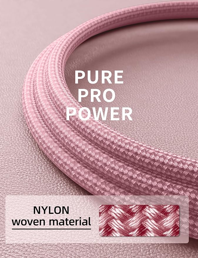 USB A to USB C Cable Fast Charging 3FT, 2Pack USB to USB C Charger Cord, Upgraded Extra Durable Braided USBC Cable Compatible with iPhone 17 16 15 Pro Max,Samsung Galaxy S10 S9 Plus and More -Pink