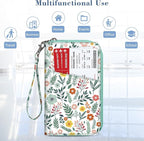 Fintie Family Passport Holder Wallet, RFID Blocking Travel Document Organizer Clutch Bag Credit Cards Case Cover for Women Men