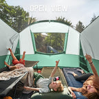 PORTAL 6/8/10 Person Family Camping Tent with Screen Room, Water Resistant Big Tunnel Tents with Rainfly, Large Family Tent for Camping, Outdoor, Patio