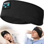 Perytong Sleep Headphones Wireless, Bluetooth Sports Headband Headphones with Ultra-Thin HD Stereo Speakers Perfect for Sleeping,Workout,Jogging,Yoga,Insomnia, Air Travel, Meditation (DeepBlack)