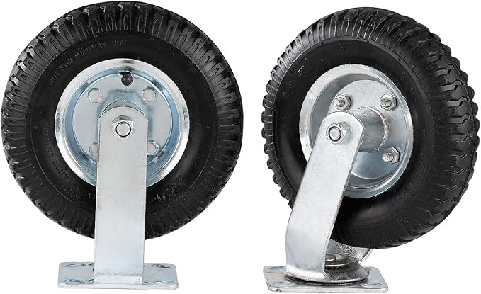 Stainless Steel Luggage Cart – 800lb Capacity – Bellman Cart w/ 6” Air Filled Tires & Gray Carpet, for Hotel, Resorts, Condos, Commercial Use (Value Valet Series)