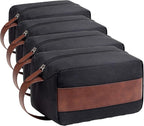 Vorspack Toiletry Bag for Men - Water Resistant Travel Bag for Toiletries, Accessories, Travel Essentials, Gifts - Black (Pack of 4)