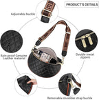 Eslcorri Small Crossbody Sling Bag for Women Trendy - Fanny Packs Leather Chest Belt Bum Bag Anti Theft Purse for Travel