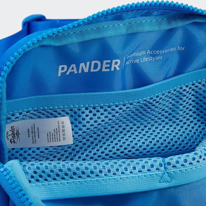 Pander Two Way Zipper Fanny Pack Nylon Everywhere Belt Bag for Women, Water Repellent Waist Packs, Crossbody Bags with Adjustable Strap (Capri Blue)