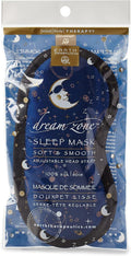 Earth Therapeutics Dream Zone Sleep Mask – Comfortable & Versatile – Soft & Plush Cushioning for Peaceful Slumber – Elastic Strap Adjusting