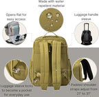 Baggallini Tribeca Expandable Laptop Backpack - 15"x11" Lightweight RFID Computer Bag for Work & Travel with Luggage Sleeve