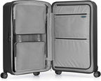 Traveler's Choice Pagosa Hardshell Expandable Luggage with Spinner Wheels, Black, 3-Piece Set (22/26/30)