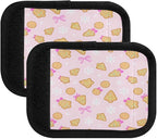Christmas Cookies 2 Pack Neoprene Suitcase Wraps, Luggage Handle Wraps with ID Tag, Non-Slip Suitcase Handle Covers for Travel, Bag Strap Pad