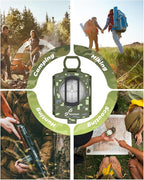 Sportneer Compass: Accurate Durable Lightweight Orienteering Compass with Strap and Carrying Case, Glow in The Dark Waterproof Hiking Essentials for Camping Backpacking, Best Survival Gifts for Kids