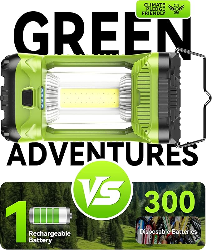 AlpsWolf Camping Lantern Rechargeable, 4000LM LED Lanterns for Power Outages, 4600mAh Super Bright Portabl Lantern & Lights for Emergency, Hurricane, Camping