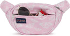 JanSport Fifth Avenue Fanny Pack Crossbody Bags for Women, Men - Stylish, Durable Waist Bag with Adjustable Belt, Main Zippered Pocket, Quick Stash Pocket - Travel Essentials - Black