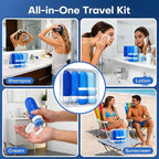 Travel Bottles for Toiletries 8 Pack: TSA Approved 3oz Leak Proof Containers - Silicone Squeezable Bottles for Shampoo Lotion - Travel Essentials for Women Men with Clear Bag