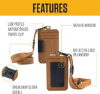 Carhartt 700D Nylon Duck ID Holder and Lanyard, W/Mesh ID Window for Quick Access