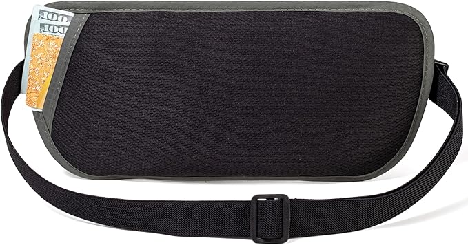 RFID Blocking Passport Holder - Money Belt & Travel Wallet, Travel Belt Bag Fanny Pack for Women Men