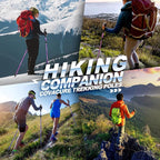 Covacure Hiking Poles Collapsible Trekking Poles - Aluminum Alloy 7075 Walking Sticks for Hiking with Telescopic & Foldable Tri-fold Design Hiking Gear for Women Men, Hiking, Camping, Climbing