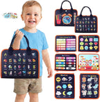 Toddler Busy Board Montessori Toys: for Toddlers 1-3 Year Old Educational Activity Book Sensory Board Travel Toy Ages 2-4 Learning Fine Motor Skills Preschool Quiet Book Gift for Boys Girls Kids