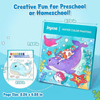 JoyCat Paint with Water Coloring Books for Toddlers, Watercolor Painting Sets for Kids Ages 3-5 4-8, Arts and Crafts Drawing Activities Toy Birthday Gifts for Boys Girls (Sea Animals)