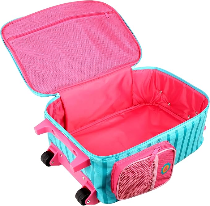 Stephen Joseph Kids Classic Rolling Luggage, Kids Luggage, Toddler Rolling Travel Carry On, Kids Suitcase with wheels,