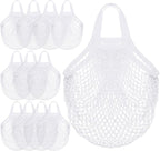 Shappy 12 Pack Reusable Mesh Grocery Bags Large Crochet Market Bag Cotton Kitchen Tote for Fruit Vegetable Storage