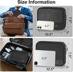 MATEIN Charging Cord Organizer Case 2 Pack, Water Resistant Electronics Bag for Tech Accessories, Portable Flat Cable Organizer Travel for Adapter, Slim Mouse & USB Flash Drive, Tech Gifts