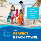 Kaufman - Colorful Hibiscus Beach Towels | 100% Cotton with Ends Hemmed | 30" x 60" | Colorful Soft & Absorbent Pool Towels for Adults and Kids | Fiber Reactive | 24 Pack