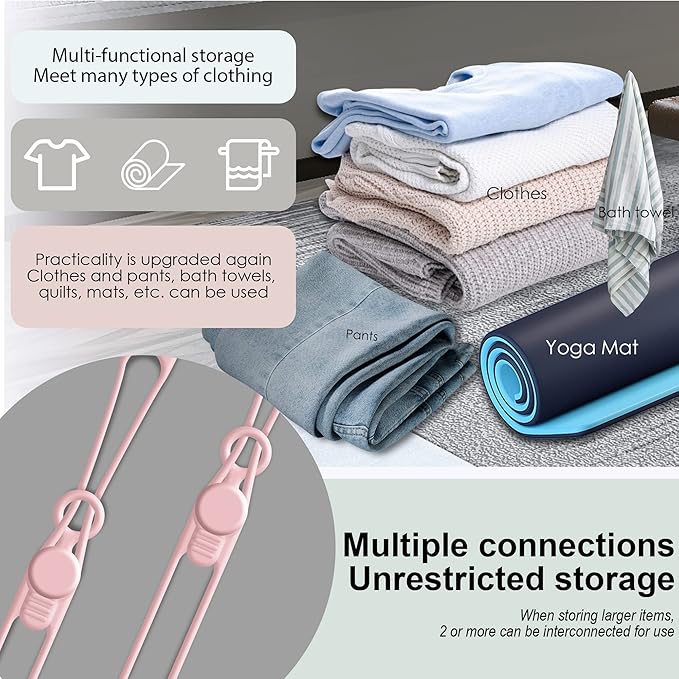 16Pcs Silicone Cable Straps Wire Organizer for Bundling Earphone, Phone Charger, Computer Cords, Reusable Cable Ties Cord Organizer in Home,Office,Kitchen,School(Pink)