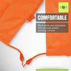 Pioneer Hi Vis Lightweight Waterproof Safety Rain Suit - Reflective Work Rain Gear for Men and Women