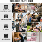Veken 10 Set Packing Cubes for Travel Essential, Suitcase Organizer Bags in 4 Sizes, Carry-On Luggage Accessories with Large Laundry & Hanging Toiletry Bag, Must-Have for Airplane, Road Trip & Camping