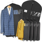 Garment Bag for Hanging Clothes - Travel Suit Bag Closet Covers for Men and Women - Long Dress, Mens Jackets, Coats, Shirts, Dance Clothing Protector, Zipper Hanger Wardrobe Dust Cover (42 Inch)