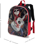 Disney CoCo Backpack for Kids - Cute & Durable Kids Backpack for Girls with Padded Straps & Zip Compartment - Ideal Toddler Bookbag for School & Travel - 15”