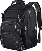 VECKUSON Extra Large Laptop Backpack, 22" x 17" x 10", 60L Capacity, Multi-Compartment Protection, Fits 15.6-19" Laptops, TSA Approved, RFID Anti-Theft, Sport Backpack